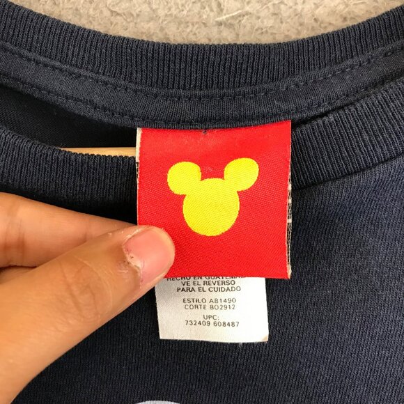 Disney Mickey Mouse Good Pal Here I Am Upside Down Pocket T shirt Size XL - Picture 7 of 11